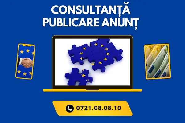 Consultanță pentru publicarea anunțurilor cu fonduri europene în ziare tipărite și online