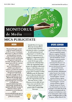 Publicitate fonduri europene în Monitorul de Mediu